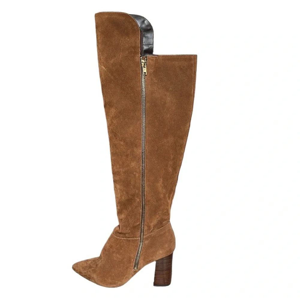Lia Line Thick Heel Over Knee Boot